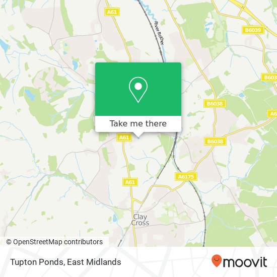 Tupton Ponds map