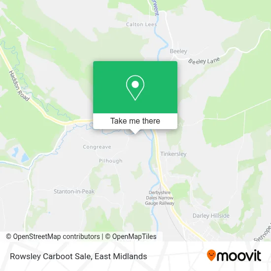 Rowsley Carboot Sale map