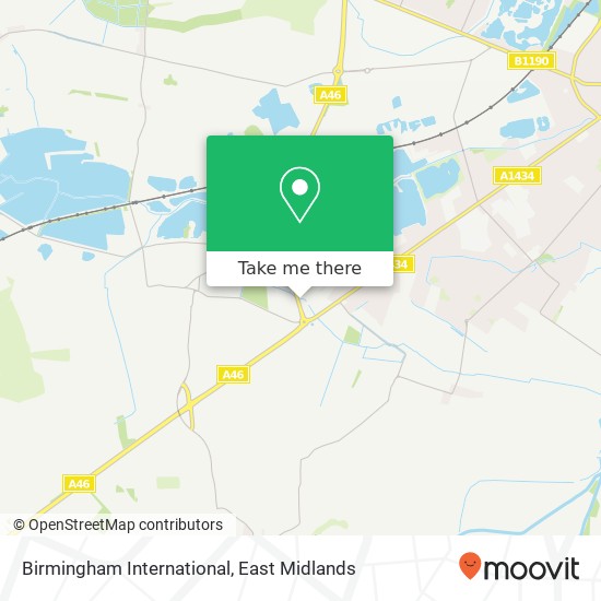 Birmingham International map