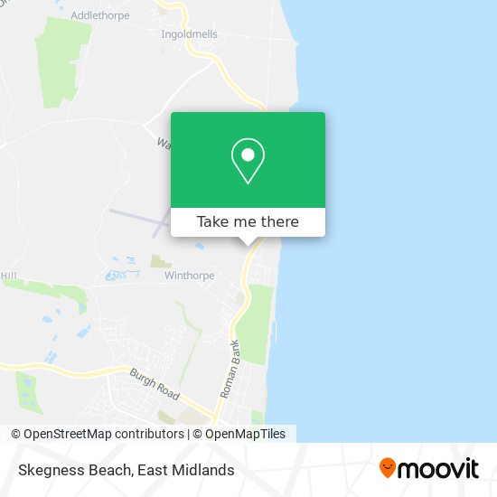 Skegness Beach map