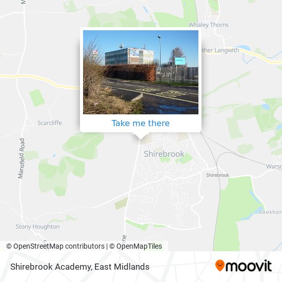 Shirebrook Academy map