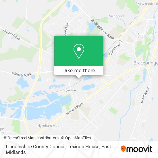 Lincolnshire County Council, Lexicon House map