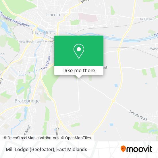 Mill Lodge (Beefeater) map