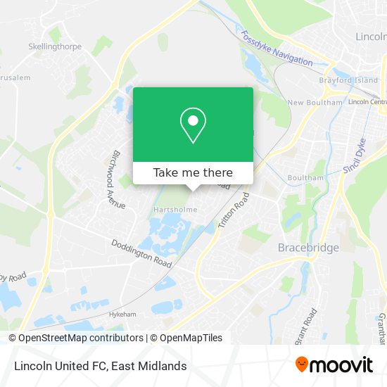 Lincoln United FC map