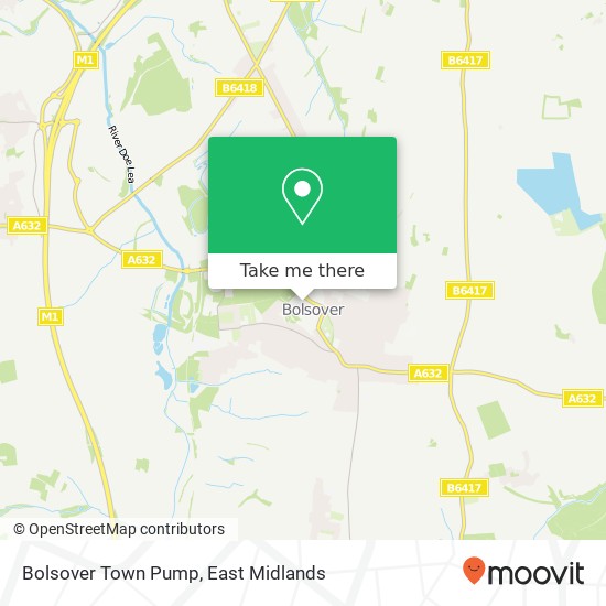 Bolsover Town Pump map