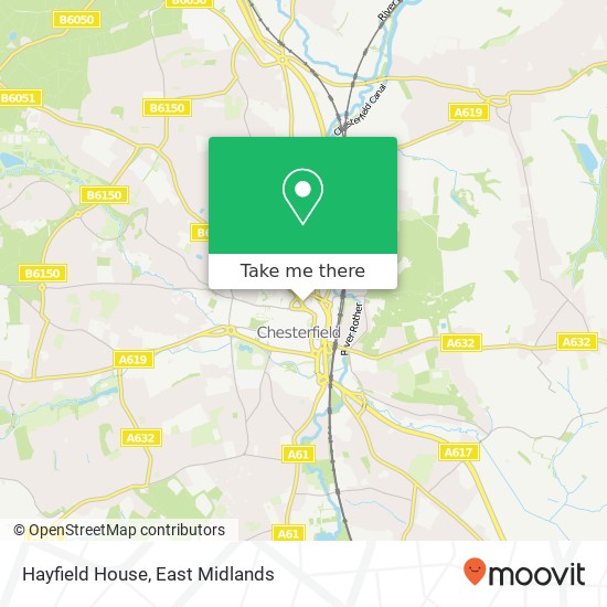Hayfield House map