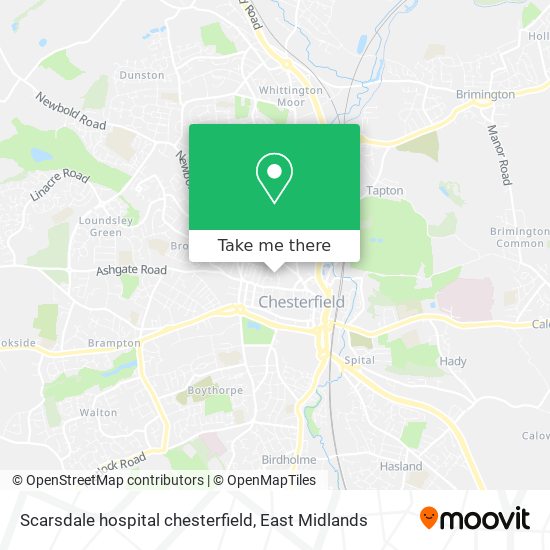 Scarsdale hospital chesterfield map