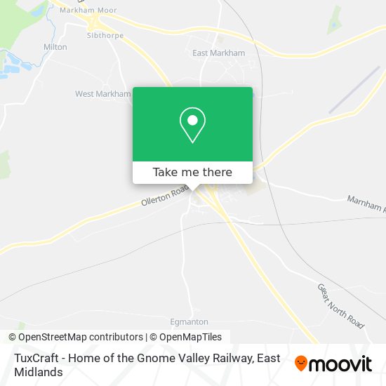 TuxCraft - Home of the Gnome Valley Railway map