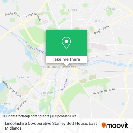 Lincolnshire Co-operative Stanley Bett House map