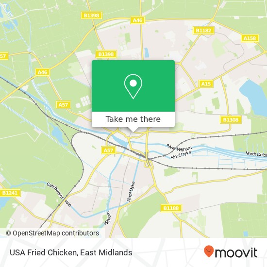 USA Fried Chicken map