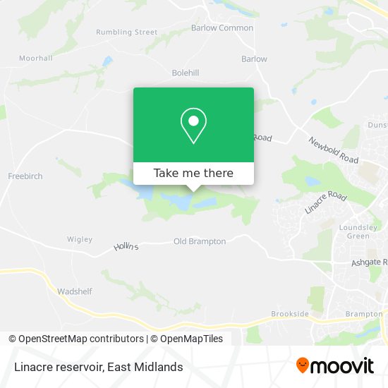 Linacre reservoir map