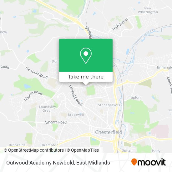 Outwood Academy Newbold map