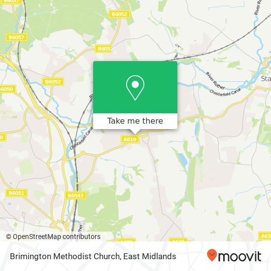 Brimington Methodist Church map