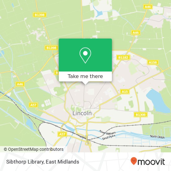 Sibthorp Library map