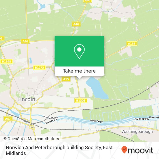 Norwich And Peterborough building Society map