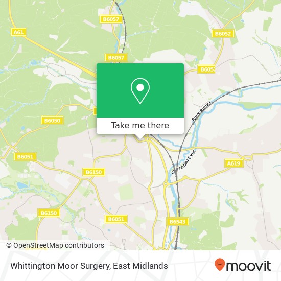 Whittington Moor Surgery map