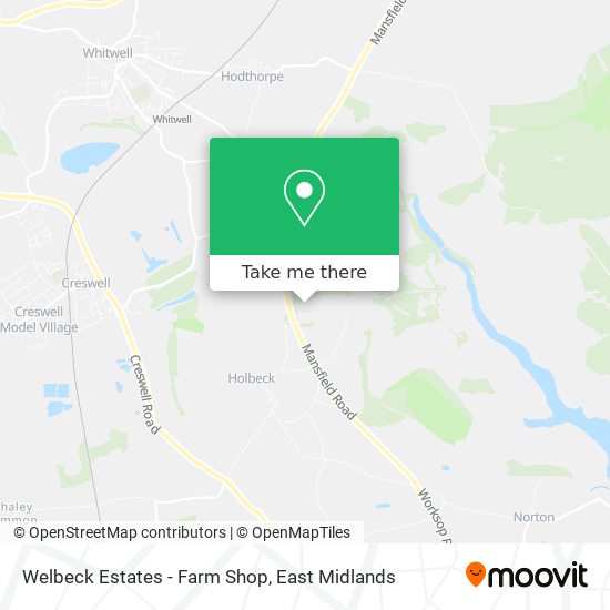 Welbeck Estates - Farm Shop map
