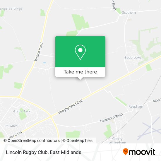 Lincoln Rugby Club map