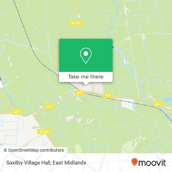 Saxilby Village Hall map