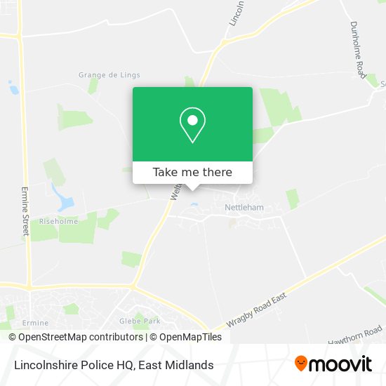Lincolnshire Police HQ map