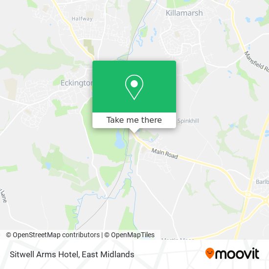Sitwell Arms Hotel map