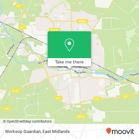 Worksop Guardian map