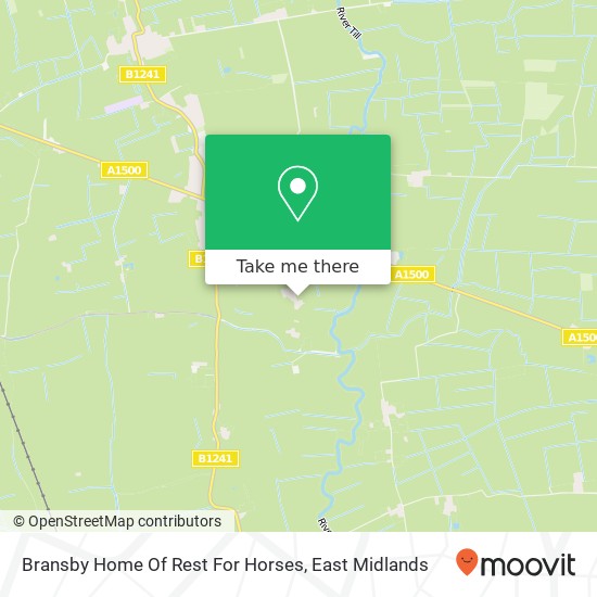 Bransby Home Of Rest For Horses map