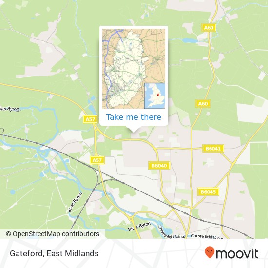 Gateford map