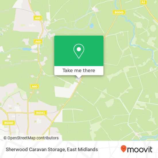 Sherwood Caravan Storage map