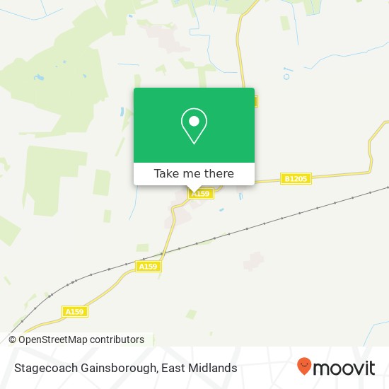 Stagecoach Gainsborough map