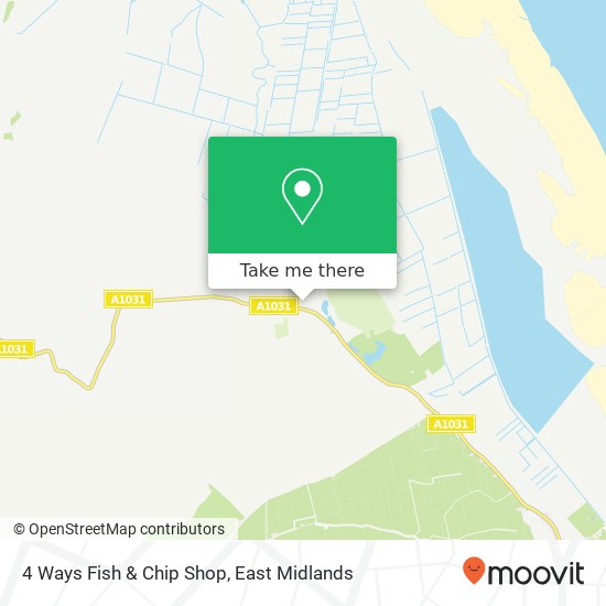 4 Ways Fish & Chip Shop map