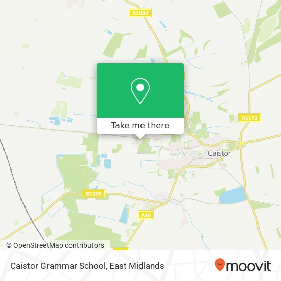 Caistor Grammar School map