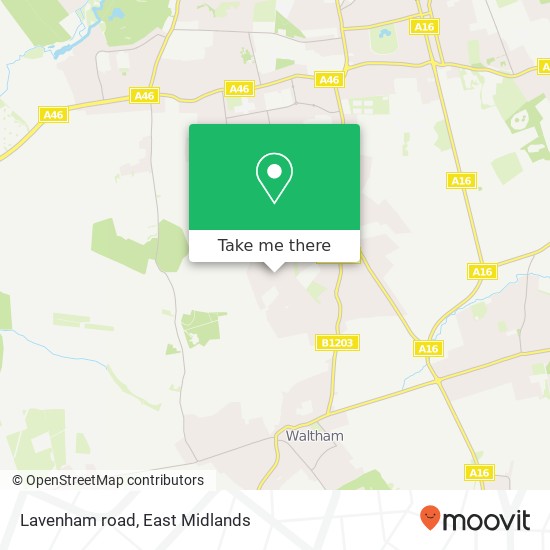 Lavenham road map