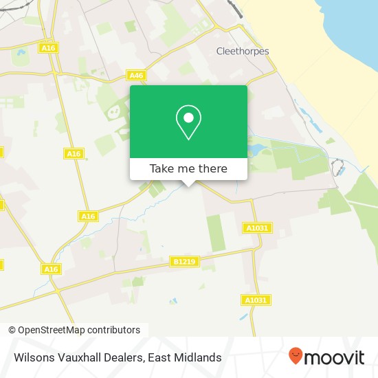 Wilsons Vauxhall Dealers map