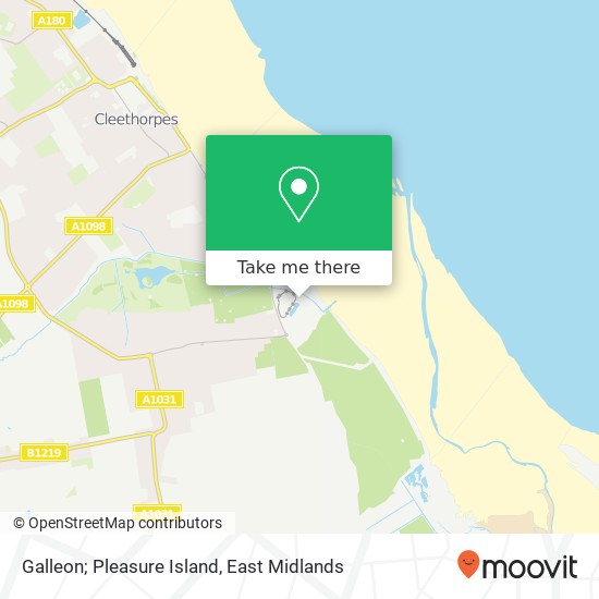 Galleon; Pleasure Island map