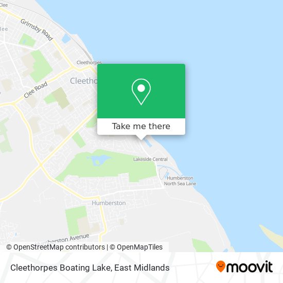 Cleethorpes Boating Lake map