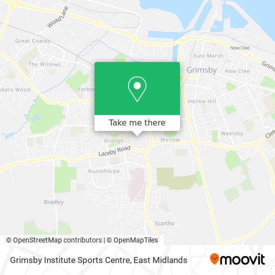 Grimsby Institute Sports Centre map
