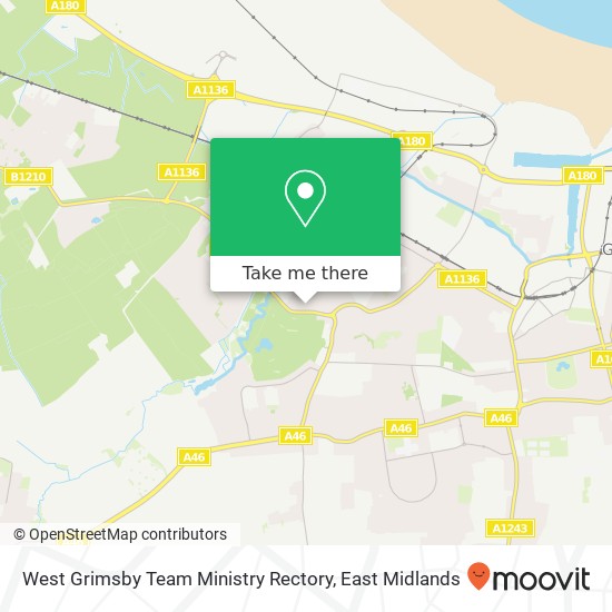 West Grimsby Team Ministry Rectory map
