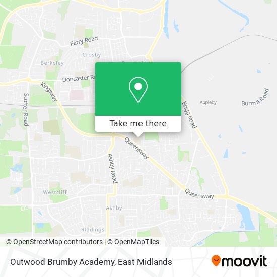 Outwood Brumby Academy map