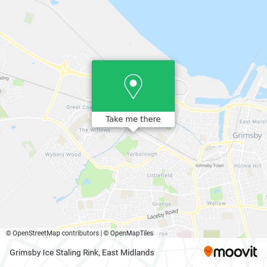 Grimsby Ice Staling Rink map
