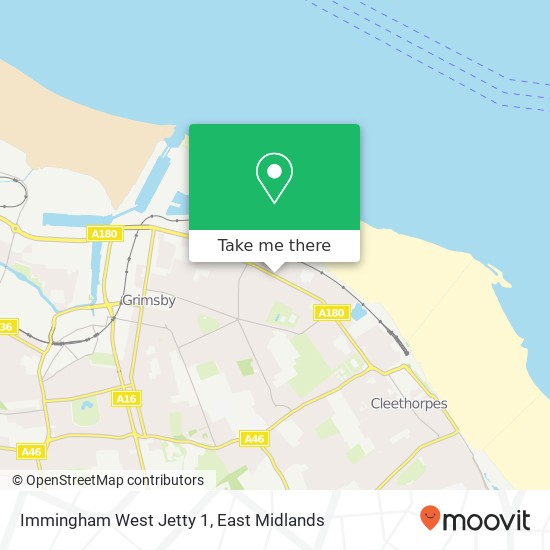 Immingham West Jetty 1 map
