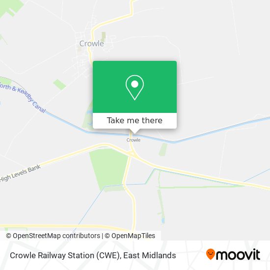 Crowle Railway Station (CWE) map