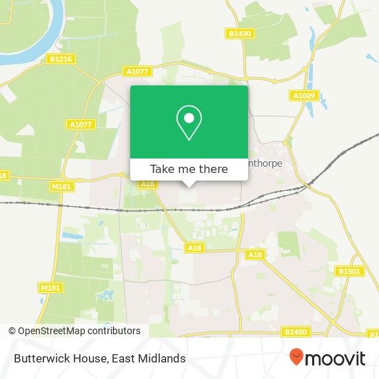 Butterwick House map