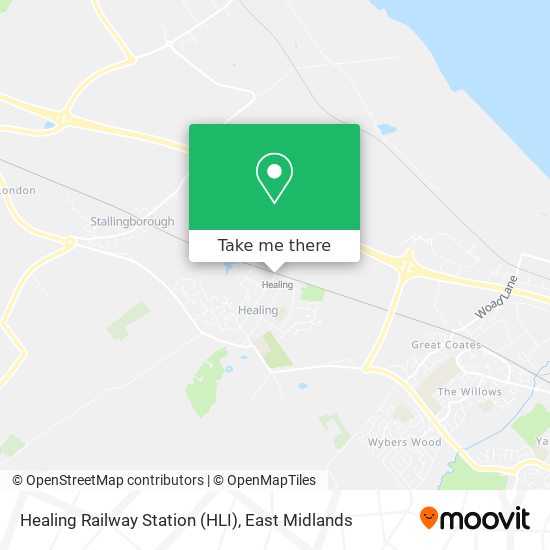 Healing Railway Station (HLI) map
