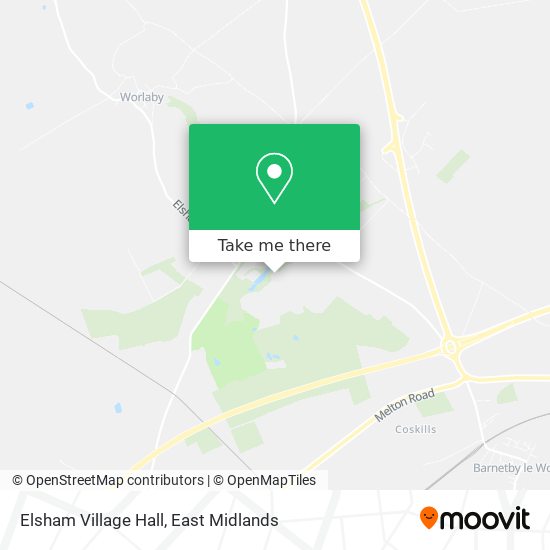 Elsham Village Hall map
