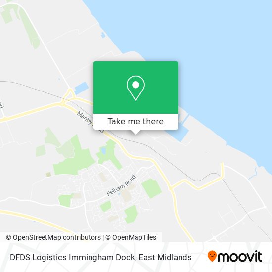 DFDS Logistics Immingham Dock map