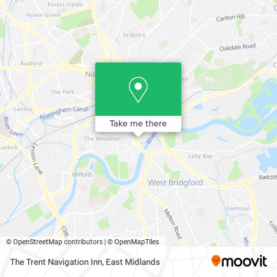 The Trent Navigation Inn map