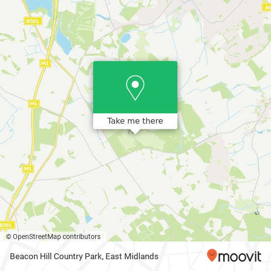 Beacon Hill Country Park map