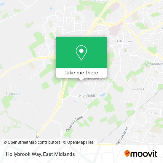 Hollybrook Way map