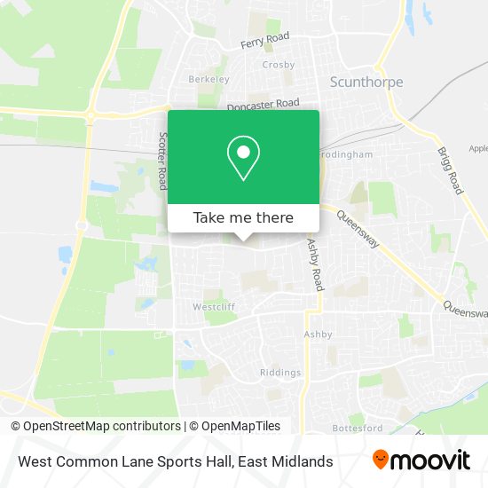West Common Lane Sports Hall map